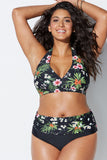 Poshoot-Sexy Big Size Swimsuit Summer Two Pieces Tankinis Bathing Suit