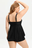 Poshoot-(L-5XL) Plus Size Tankini Swimsuit