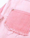 Poshoot-Pinky Patchwork Denim Skirt