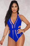 Poshoot-Mesh Halter One Piece Monokini