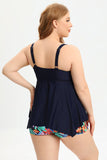 Poshoot-(L-5XL) Plus Size Tankini Swimsuit