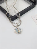 Poshoot Y2k Star Cross Butterfly Heart Vintage Pendant Set