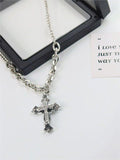 Poshoot Y2k Star Cross Butterfly Heart Vintage Pendant Set