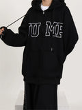 Poshoot Retro Sport Oversized Hoodie with Slogan