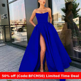 dress to impress 2024 Dress Performance Dress Sexy Tube Top Split Long Banquet Host Evening Dress