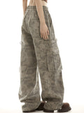 Poshoot Coffee Vintage Wasteland Camouflage Cargo Pants