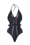 Poshoot-Mesh Halter One Piece Monokini