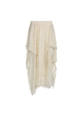 Poshoot nye outfits party outfits Asymmetrical Lace Long Skirt Women Summer Vacation Holiday Clothing