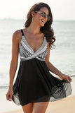 Poshoot-Polka Dot Print Tankini Set