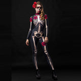 Poshoot Gothic Jumpsuits Women Clothes Punk Slim High waist Skull Halloween Bodysuit Streetweawr Hip Hop 2024 Jumpsuit Femme Funny Pants