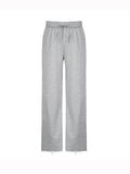 Poshoot Solid Color 2000s Lace Up Sweatpants