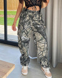 Poshoot-Camouflage High Waist Cargo Pants