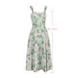 Poshoot outfit Summer Pink Floral Print Corset Dress Midi Elegant Sexy Party Dresses Holiday Birthday Casual A Line Women Clothing