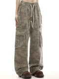 Poshoot Coffee Vintage Wasteland Camouflage Cargo Pants