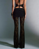 Poshoot-Perspective Lace Flare Pants