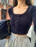 Poshoot Aviona Knit Crop Sweater