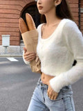 Poshoot Aviona Knit Crop Sweater