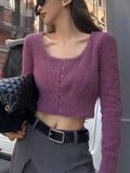 Poshoot Aviona Knit Crop Sweater