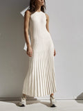 Poshoot Camille Knit Pleat Maxi Dress