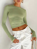 Poshoot Utility Long Sleeve Crop Top