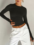 Poshoot Utility Long Sleeve Crop Top