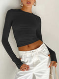 Poshoot Utility Long Sleeve Crop Top