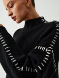 Poshoot Shift The Focus Oversized Mock Neck Sweater