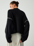 Poshoot Shift The Focus Oversized Mock Neck Sweater