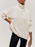 Poshoot Cloudless Sky Turtleneck Oversized Sweater