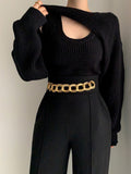 Poshoot Utility Two Piece Bolero Sweater