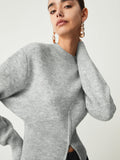 Poshoot Half Zip Fuzzy Sweater