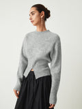 Poshoot Half Zip Fuzzy Sweater