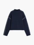 Poshoot Shift The Focus Oversized Mock Neck Sweater