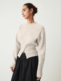 Poshoot Half Zip Fuzzy Sweater