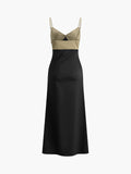 Poshoot Two-Tone Cami Long Dress