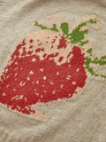 Poshoot Crew Neck Strawberry Sweater Vest