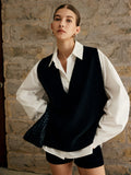 Poshoot Single Piece Plain Sweater Vest