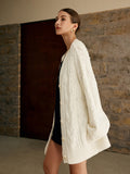 Poshoot Oversize Cable Knit Outwear