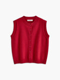 Poshoot Casual Button Up Sweater Vest