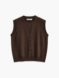 Poshoot Casual Button Up Sweater Vest