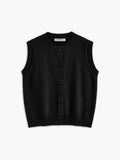 Poshoot Casual Button Up Sweater Vest