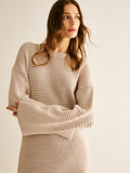 Poshoot Minimalist Crew Neck Sweater Without Belt