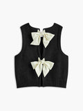 Poshoot Bow Front Sweater Vest