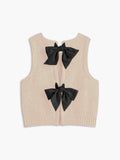 Poshoot Bow Front Sweater Vest