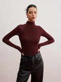 Poshoot Sheer Sleeve Skinny Sweater