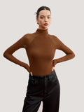 Poshoot Sheer Sleeve Skinny Sweater