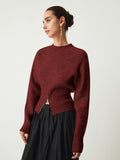 Poshoot Half Zip Fuzzy Sweater