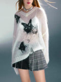 Poshoot Christmas Thanksgiving Gifts  Butterfly Crochet Sweater