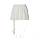 Poshoot Caeli Ruffled Cardigan & Skirt Set