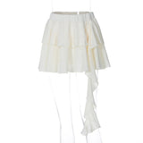 Poshoot Caeli Ruffled Cardigan & Skirt Set